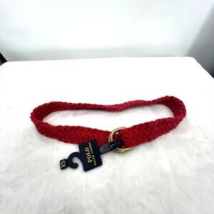 POLO RALPH LAUREN NWT Red Braided Belt XS